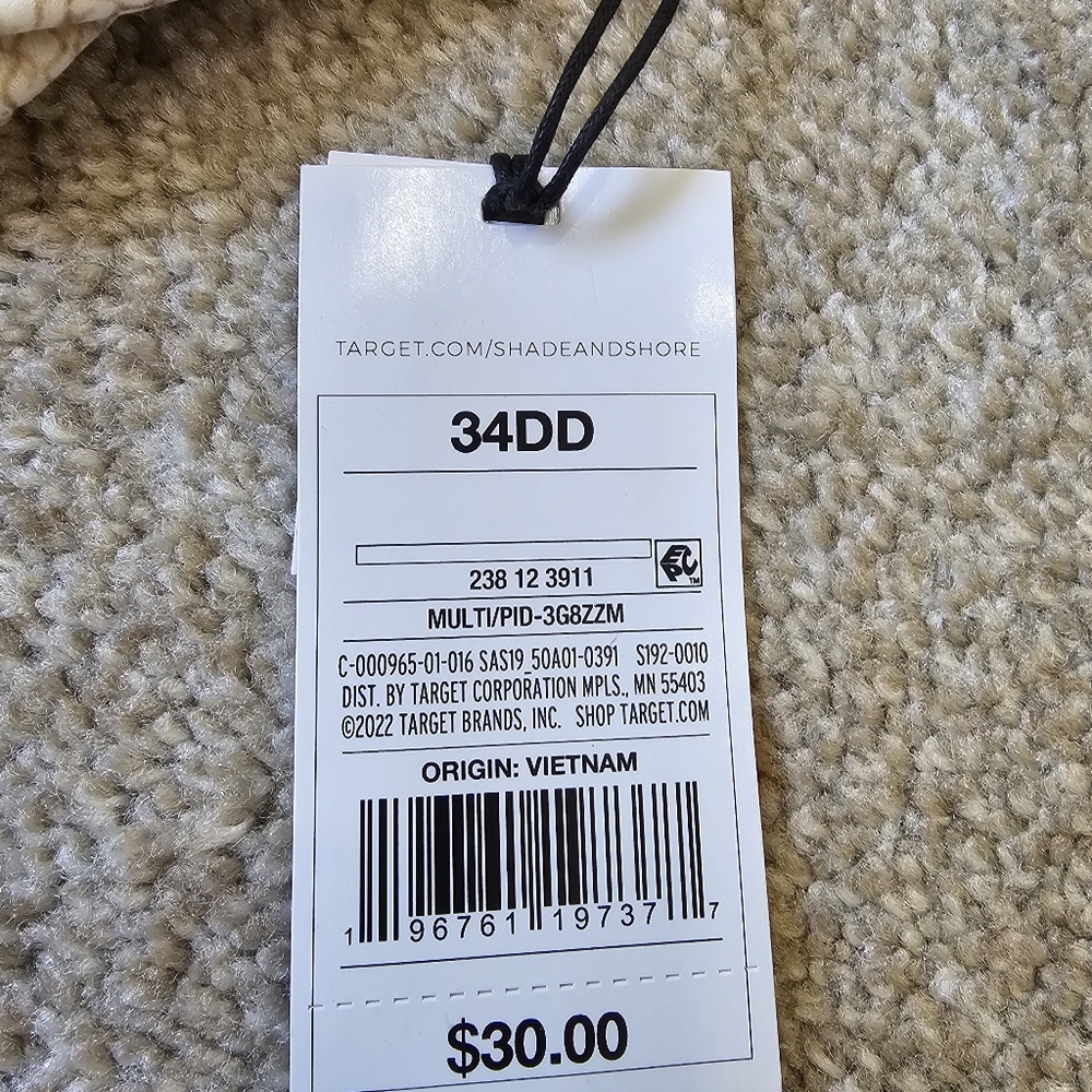 NWT Shade and Shore Women Bikini Top Bra Size 34DD - Picture 6 of 6